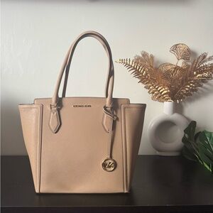 Michael Kors Beige Leather Tote